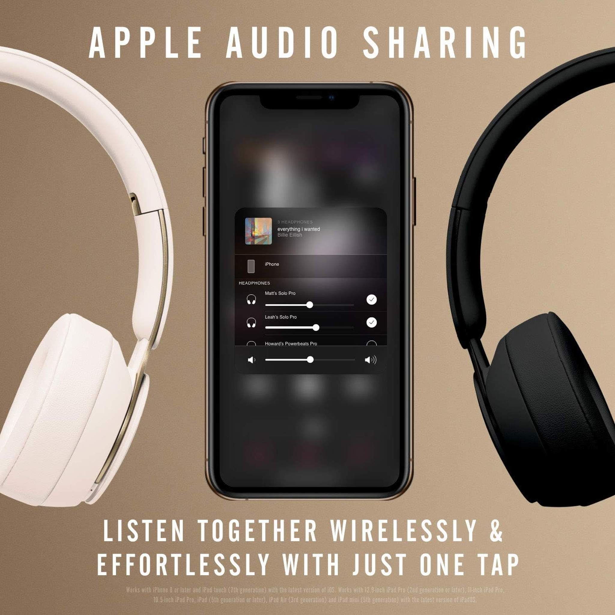 Beats Solo Pro Wireless Noise Cancelling On-Ear Headphones - Ivory Renewed - Reconditioned Beats