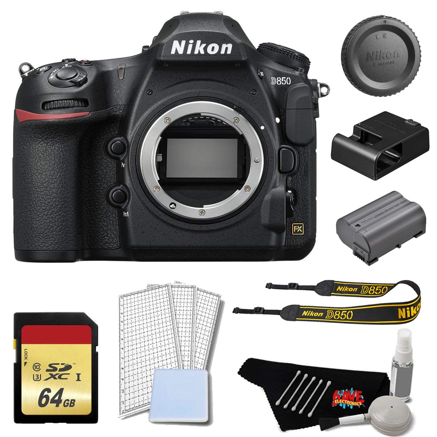 Nikon D850 DSLR Camera Body Only Bronze Bundle