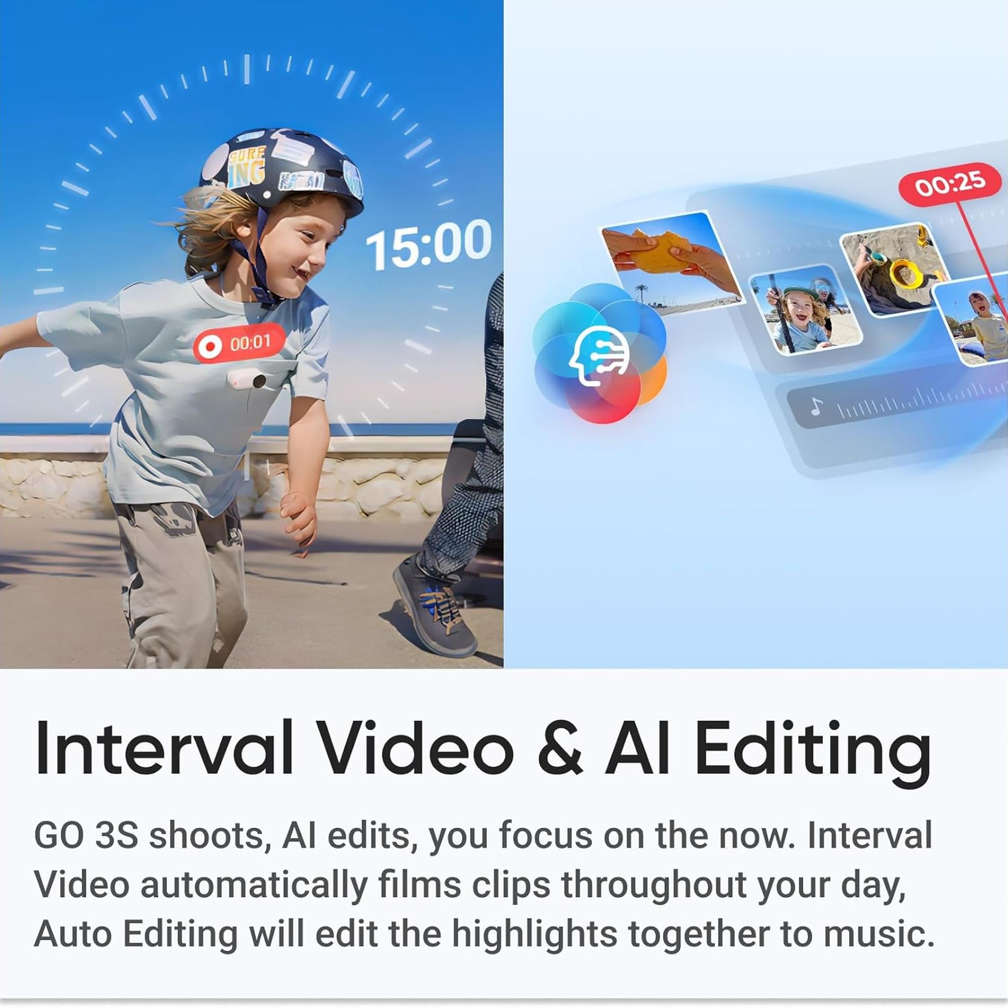 Insta360 GO 3S 128GB Edition + Selfie Stick + Tripod + More