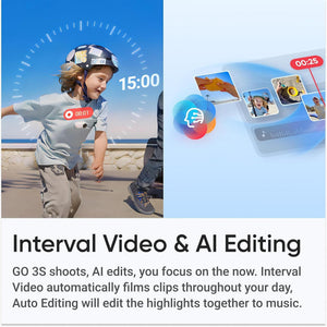 Insta360 GO 3S 64GB + Invisible Selfie Stick + Mount Adapter Bundle + More