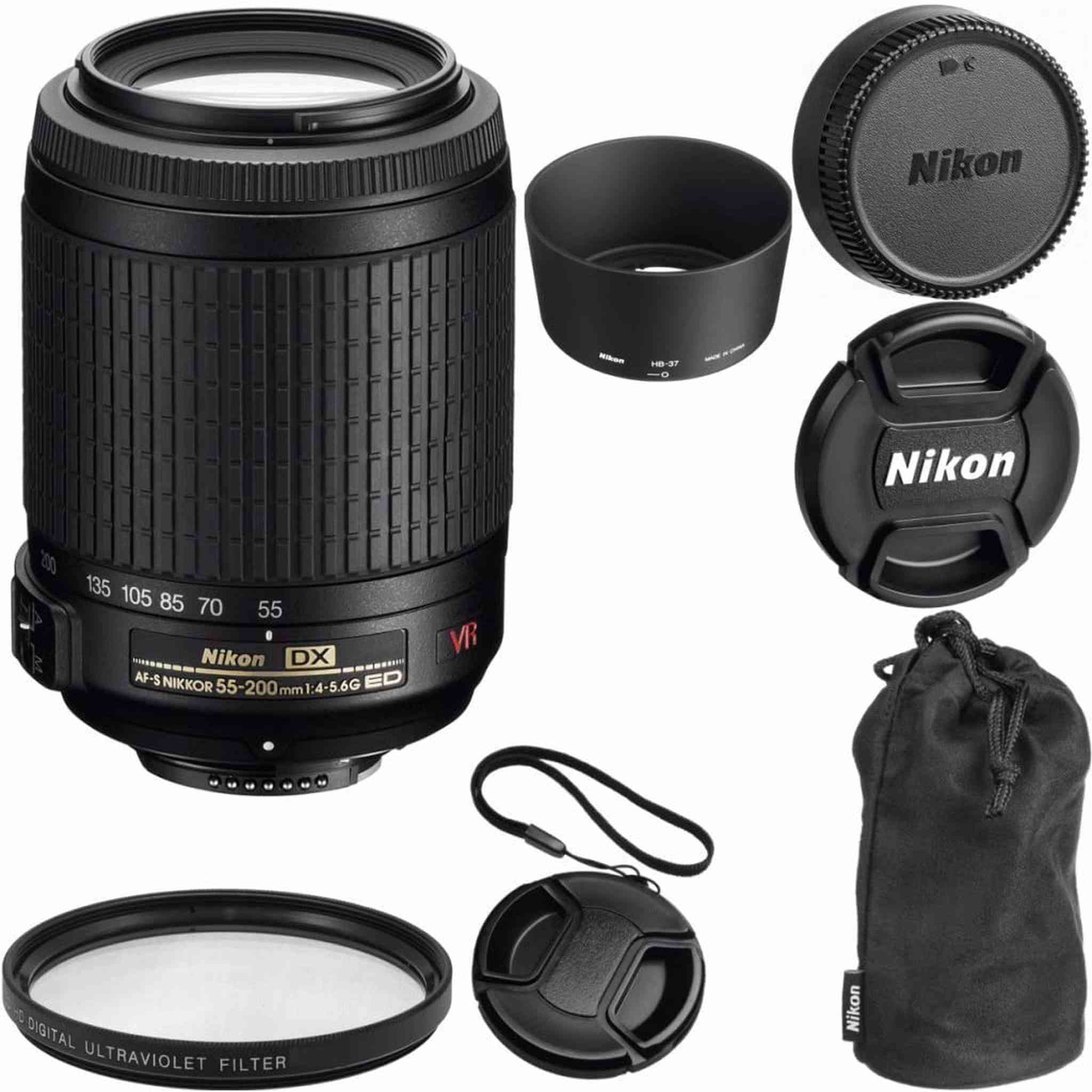 Nikon AF-S VR Zoom-NIKKOR 55-200mm f/4-5.6G IF-ED Lens - International Version - Used Nikon