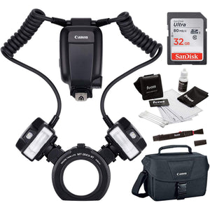 Canon MT-26EX-RT Macro Twin Lite 2398C002 Bundle with 32GB SDHC Memory Card Canon