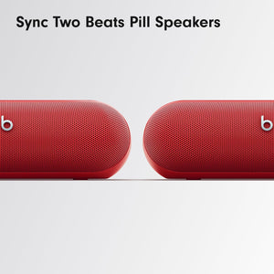 Beats Pill - Wireless Bluetooth Speaker and Portable Charger via USB-C - Up to 24 Hours Battery Life, IP67 Water Resistant, Apple & Android Compatible, Built-in Microphone - Statement Red