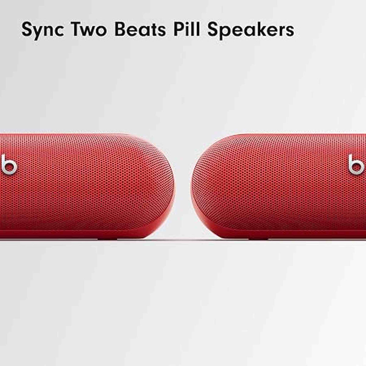 Beats Pill - Wireless Bluetooth Speaker and Portable Charger via USB-C - Up to 24 Hours Battery Life, IP67 Water Resistant, Apple & Android Compatible, Built-in Microphone - Statement Red - Reconditioned