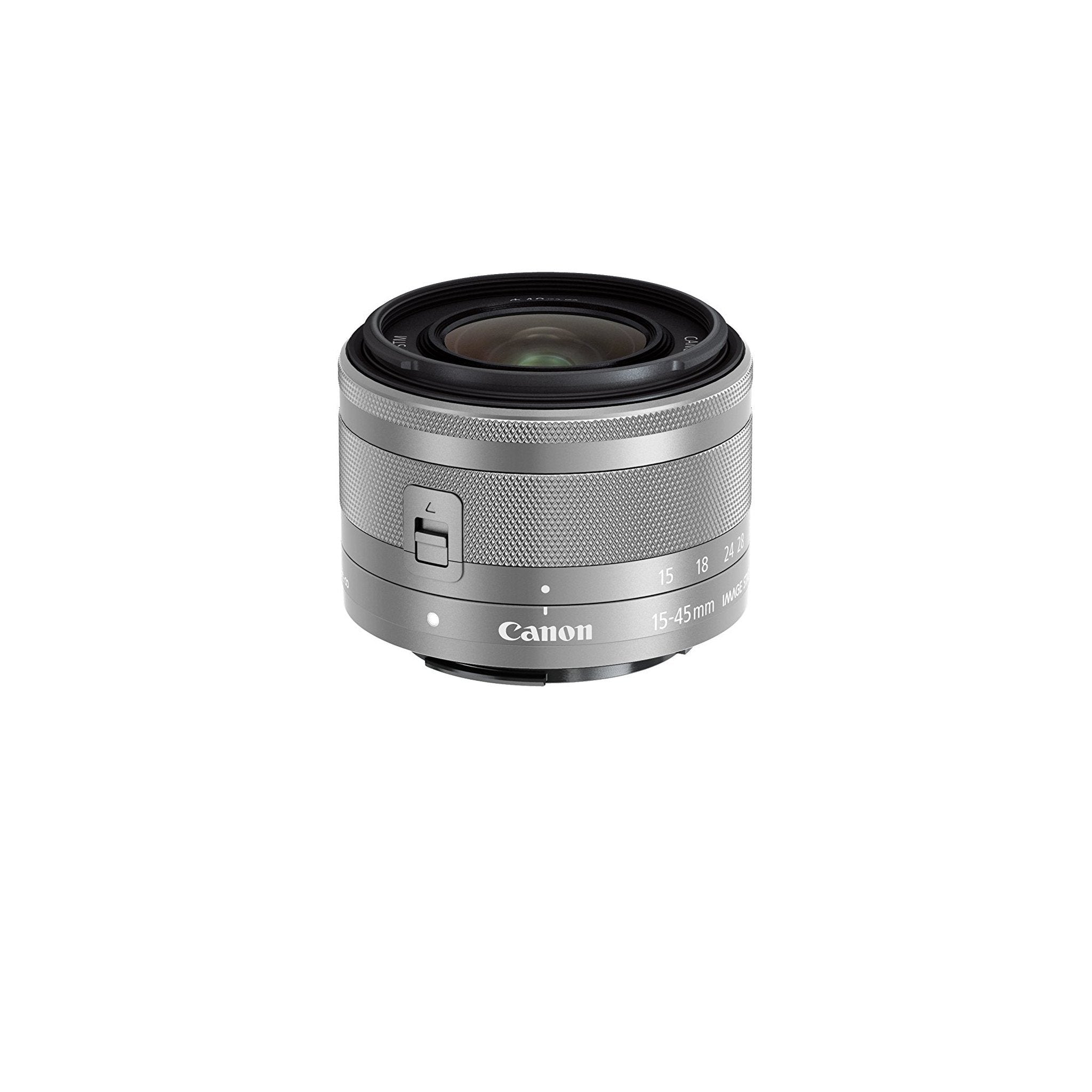 Canon EF-M 15-45mm f/3.5-6.3 Image Stabilization STM Zoom Lens Silver - Used Canon
