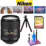 Nikon AF-S DX VR Nikkor 18-300MM Lens with Memory Card and 64 GB Memory Card