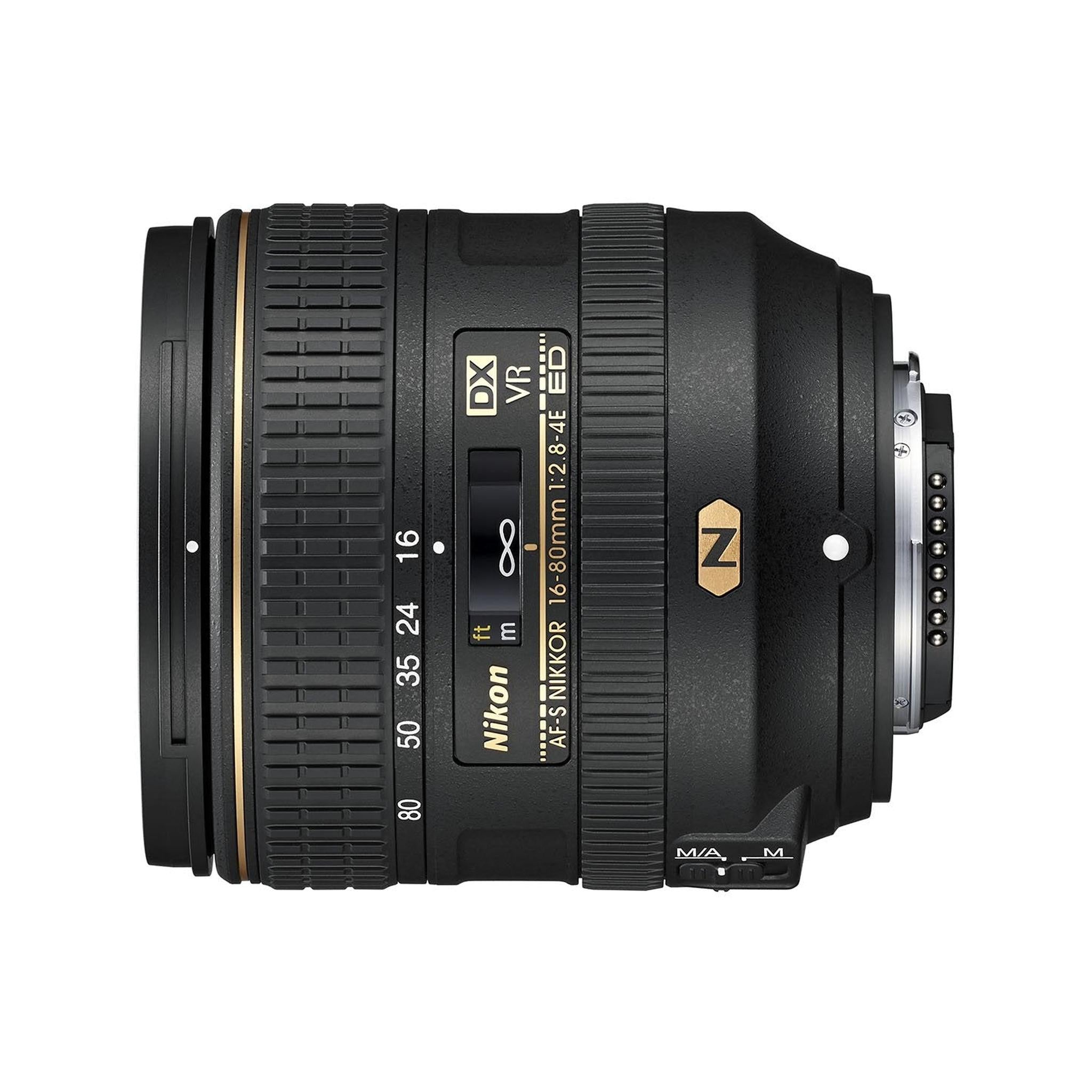 Nikon AF-S DX NIKKOR 16-80mm f/2.8-4E ED Vibration Reduction Zoom Lens with Auto Focus for Nikon DSLR Cameras - Used Nikon
