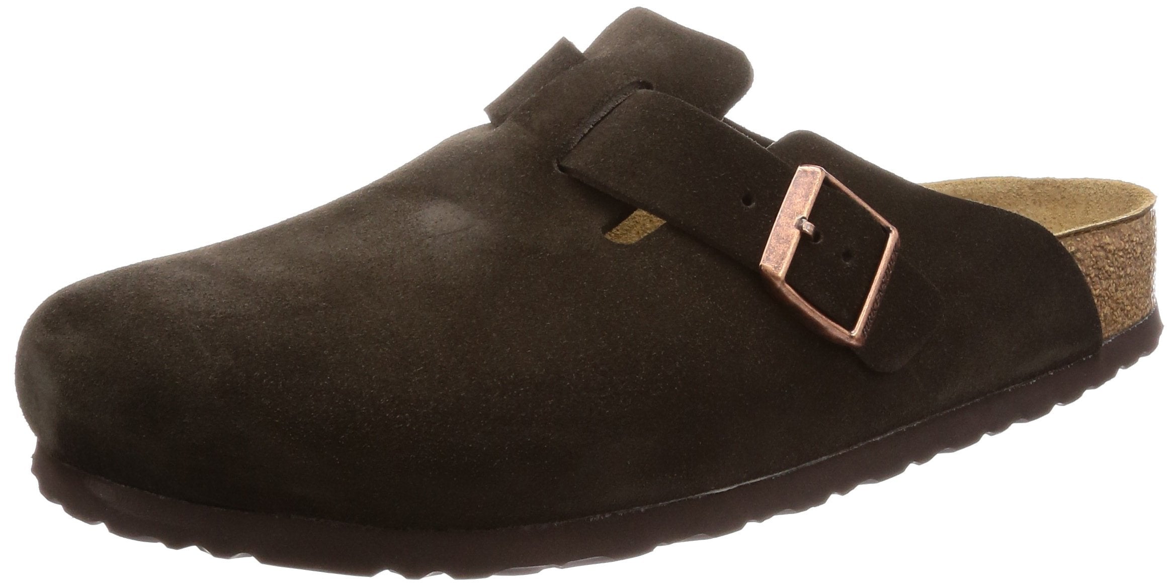 Birkenstock Classic Women's Boston Soft Clogs - Narrow, Mocha, Brown, 9-9.5 Medium US