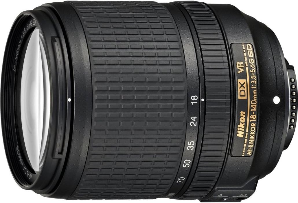 Nikon - AF-S DX NIKKOR 18-140mm f/3.5-5.6G ED VR Zoom Lens 2213 + Filter Kit - Bundle