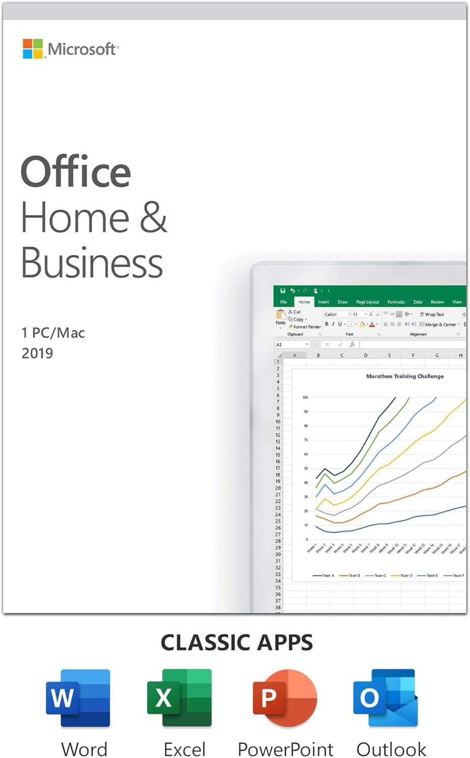 Microsoft Office Home and Business 2019 for 1 User