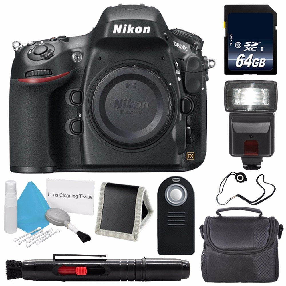 Nikon D800E Digital Camera Body Only International Model + 64GB Memory Card