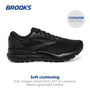 Brooks Women’s Ghost 16 Neutral Running Shoe - Black/Black/Ebony - 8.5 Narrow