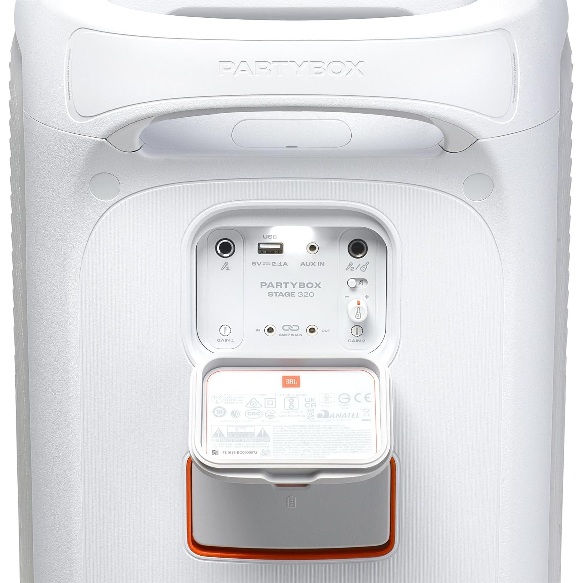 JBL PartyBox Stage 320 - Portable Party Speaker White