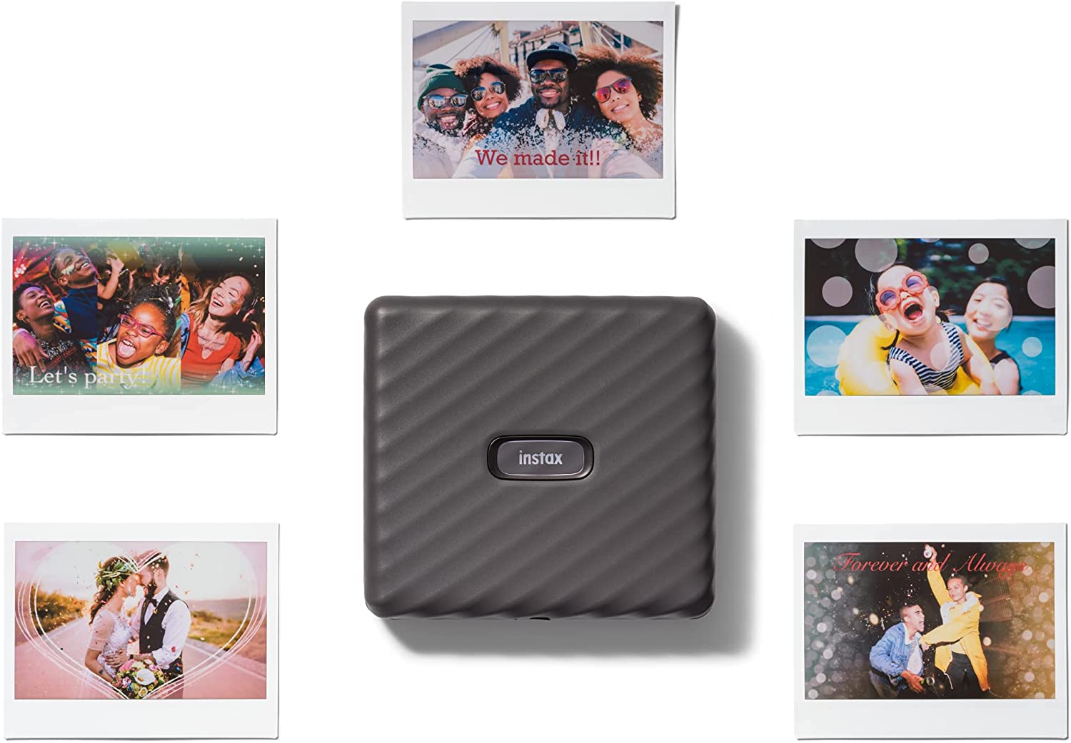 Fujifilm Instax Link Wide Smartphone Printer Bundle with 30-Films + Bag -
