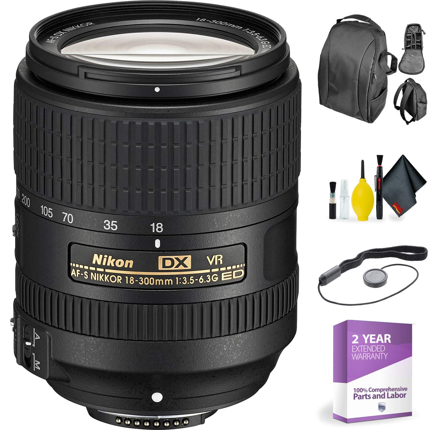 NIKON 17-55 2.8G AFS ED-IF DX-New + Deluxe Lens Cleaning Kit 80 Beginner Bundle