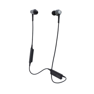 Audio-Technica ATH-CKR75BT Sound Reality Bluetooth Wireless In-Ear Headphones with In-Line Mic & Control, Gun Metal Audio-Technica