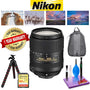 Nikon AF-S DX VR Nikkor 18-300MM Lens with Memory Card and Tripod Kit IK18300B10