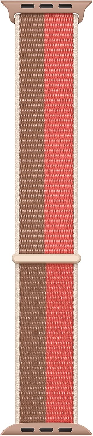 Apple Watch Band - Sport Loop 41mm - Pink Pomelo/Tan - Regular