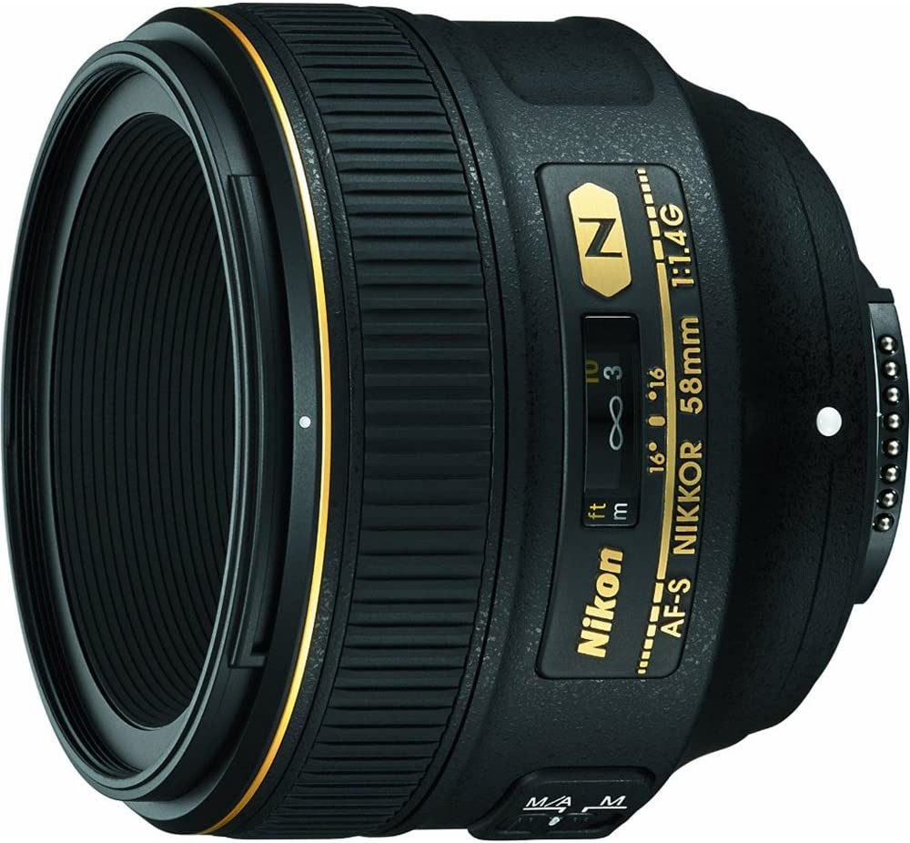 Nikon AF-S 58mm f/1.4G Compact Prime Lens 2210 Intl Model Bundle
