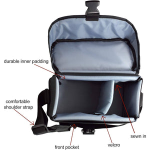 Canon 100ES Padded Digital SLR Camera Case EOS Shoulder Gadget Bag + Bundle 4
