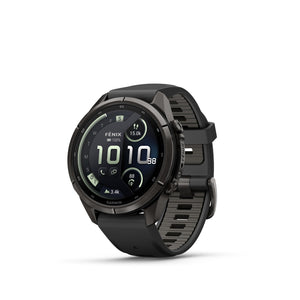 Garmin fēnix® 9 Pro, inReach®, DLC Titanium, 43mm, Black/Pebble Gray