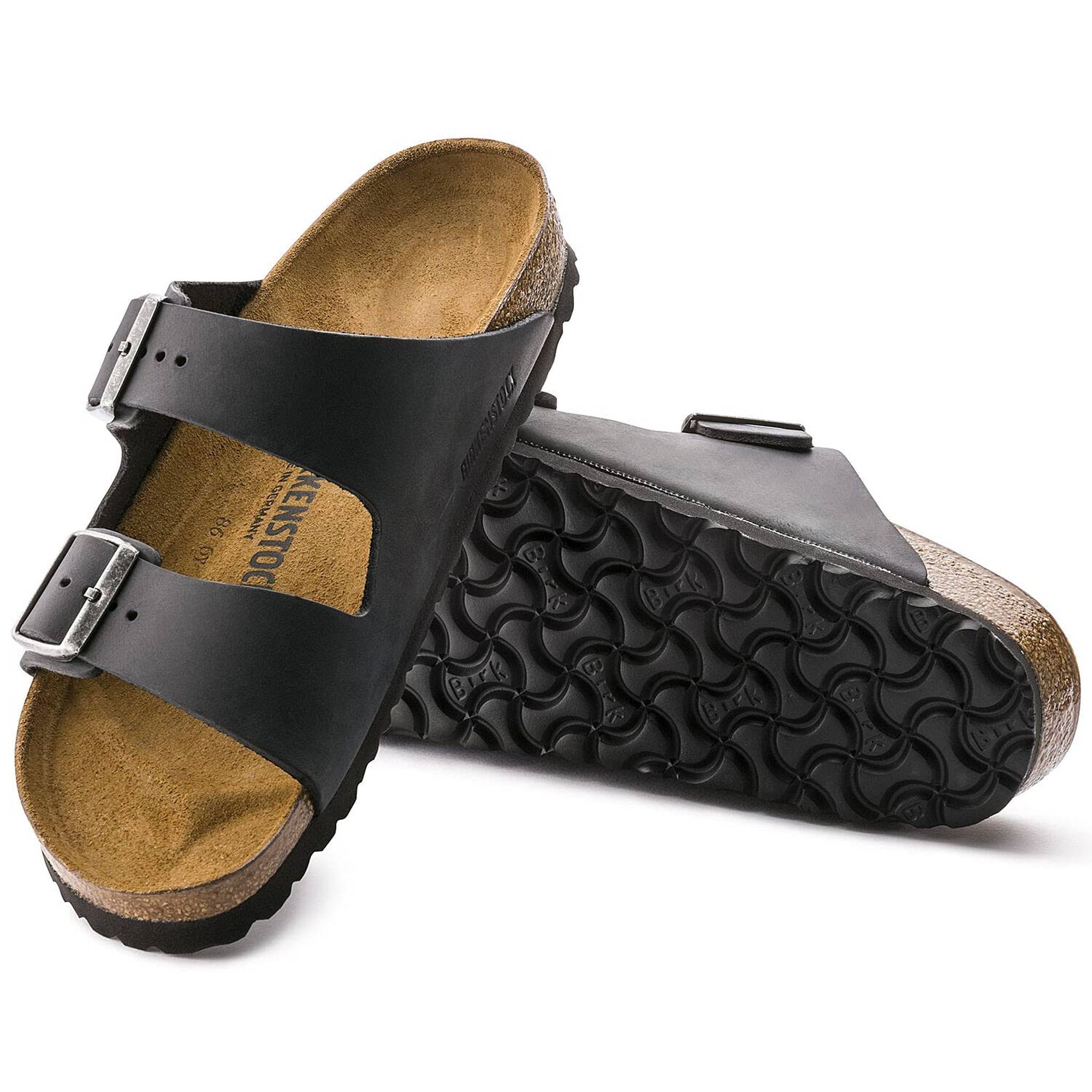 Birkenstock Unisex Arizona Soft Footbed Sandal,Black Birko-Flor,44 M EU Birkenstock