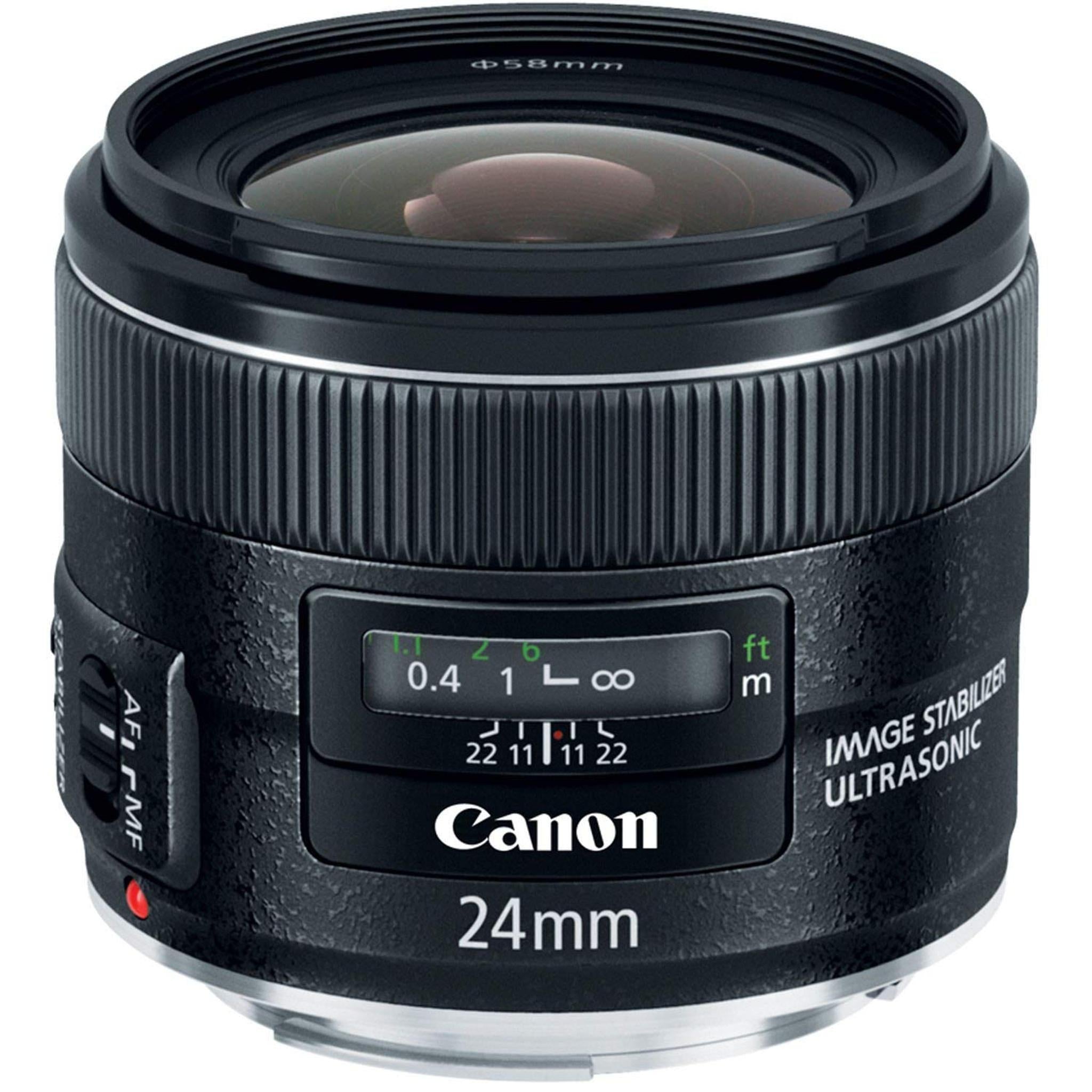 Canon EF 24mm f/2.8 IS USM Wide Angle Lens - Fixed Renewed - Reconditioned Canon