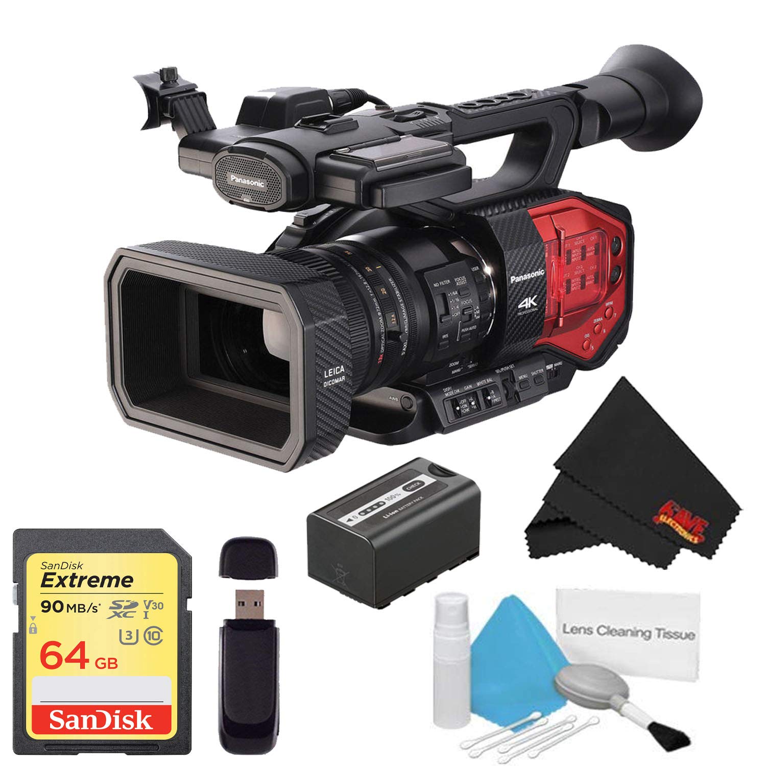 Panasonic AG-DVX200 4K Camcorder Bundle with Accessories