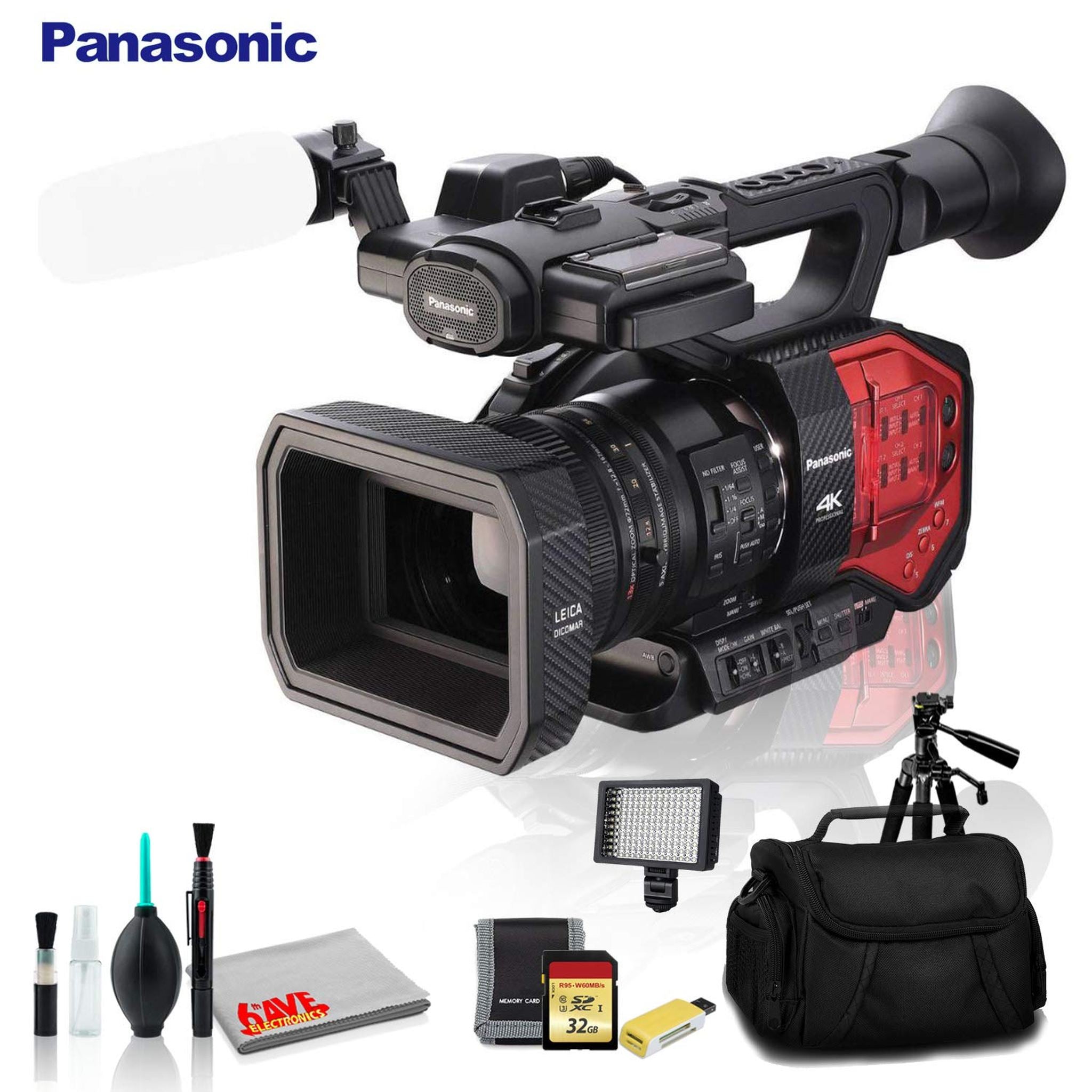 Panasonic AG-DVX200 4K Handheld Camcorder with Four Thirds Sensor and Integrated Zoom Lens - Ultimate Bundle Panasonic