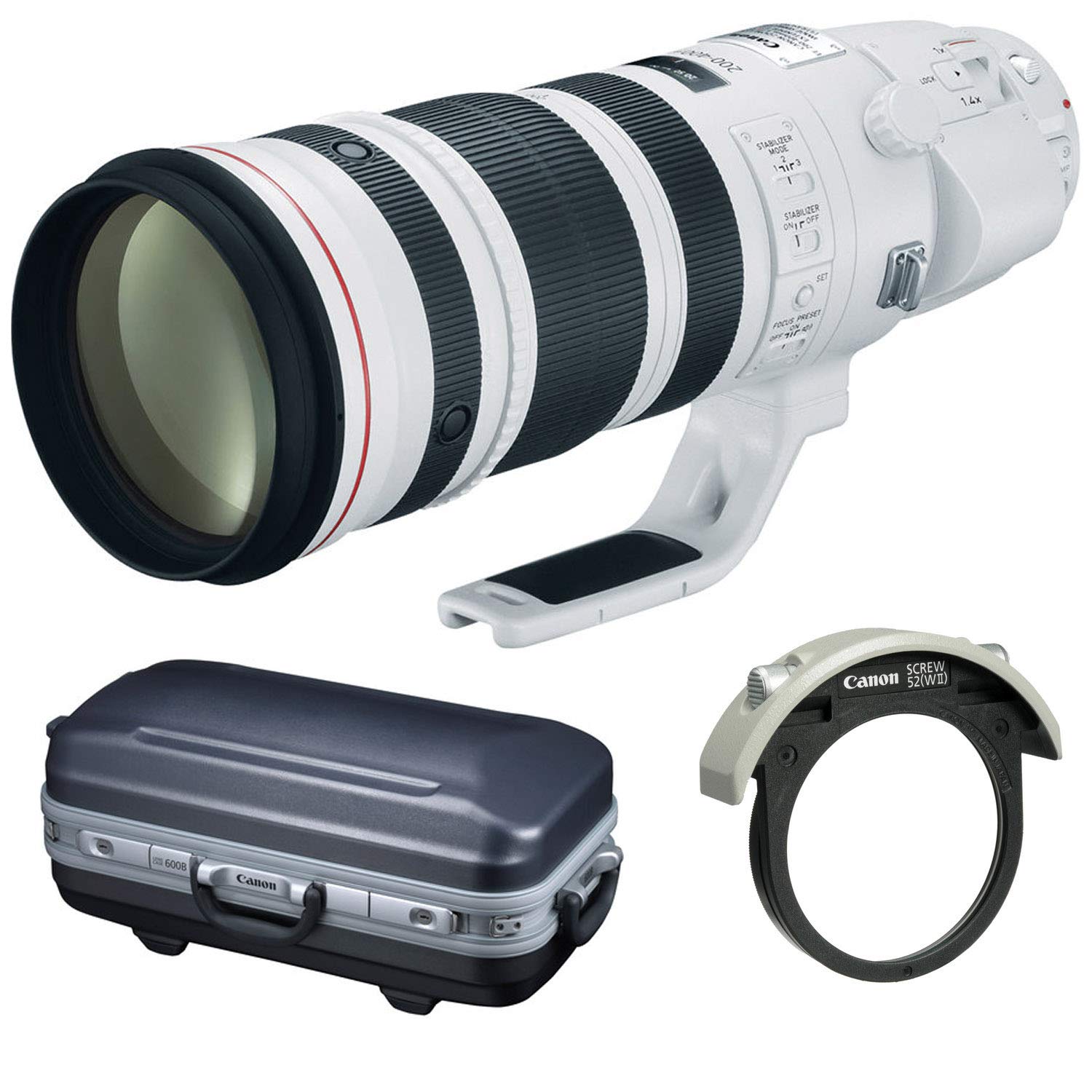 Canon EF 200-400mm f/4L is USM with Built-in Extender 1.4X Lens International Model Bundle