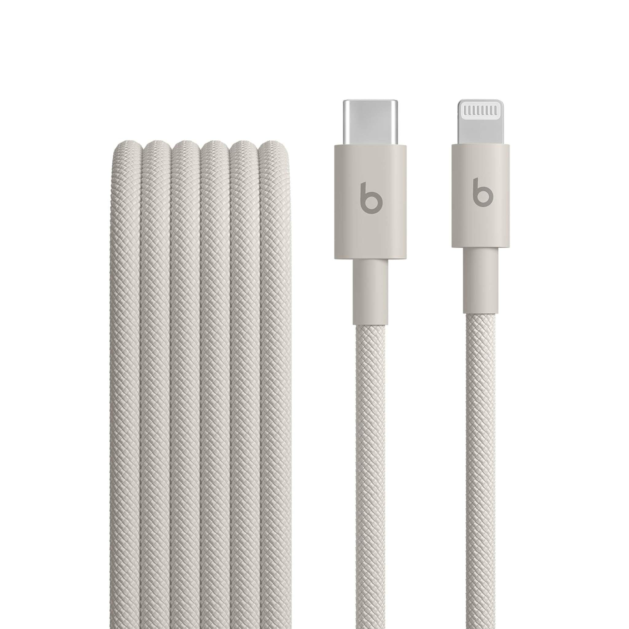 Beats USB-C to Lightning Woven Cable Fast Charging Durable/Tangle-Free Compatible Charger for Apple Devices w Lightning Ports 1.5 m, 5 ft - Surge Stone