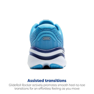 Brooks Men’s Ghost Max 2 Neutral Running & Walking Shoe - Bonnie Blue/Blue Ribbon/Yellow - 8 Medium