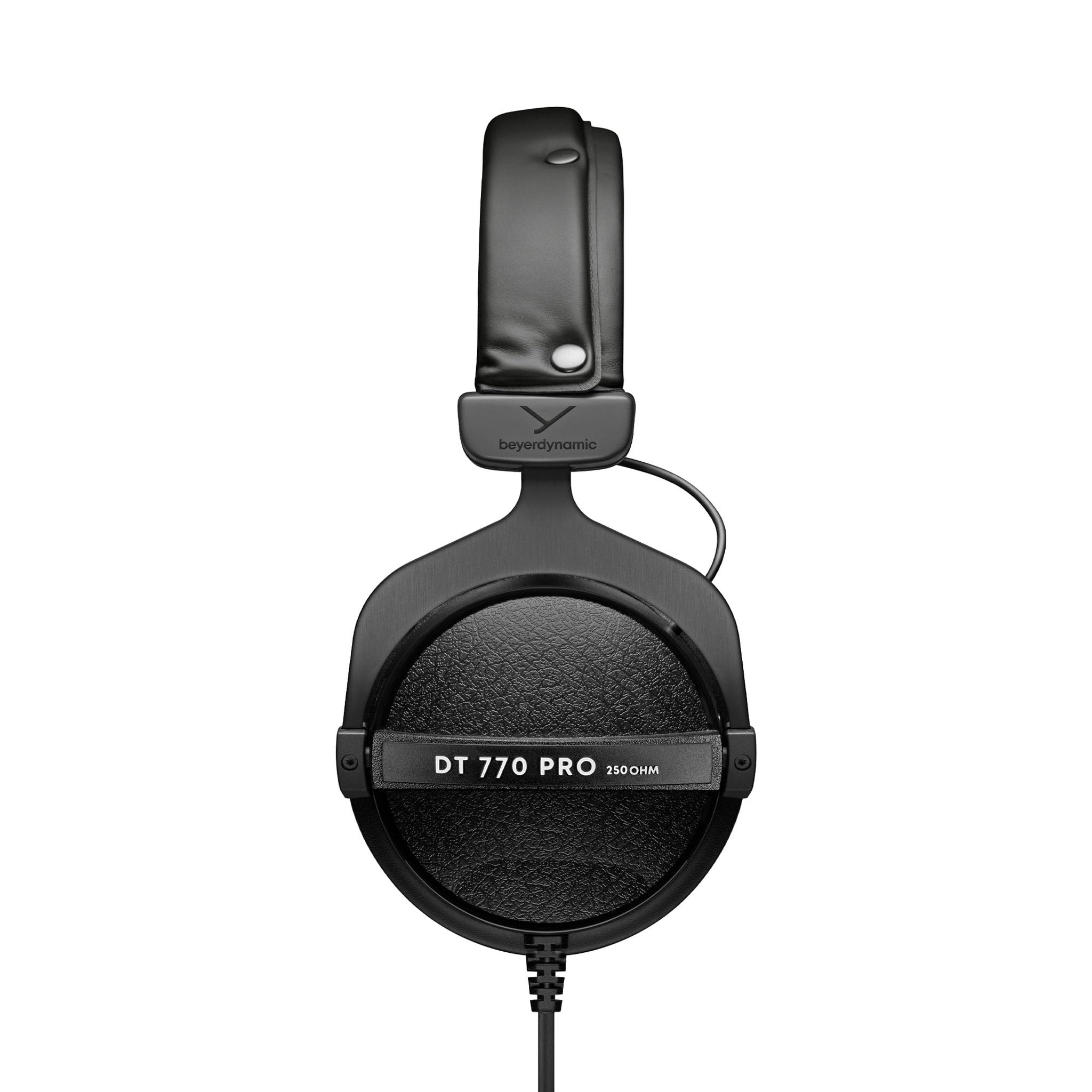 beyerdynamic DT 770 PRO, Wired Headphones, 3m Coiled Cable, Black with Gray Ear Pads