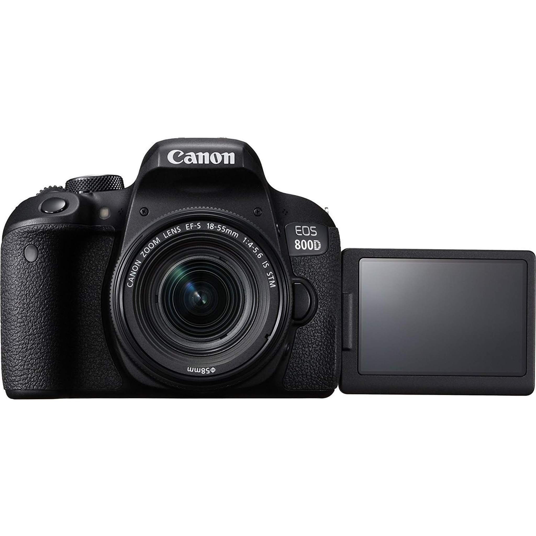 Canon EOS 800D / Rebel T7i DSLR Camera with 18-55mm Lens + Creative Filter Set, EOS Camera Bag + Sandisk Ultra 64GB Card + Electronics Cleaning Set, And More International Model - Used Canon