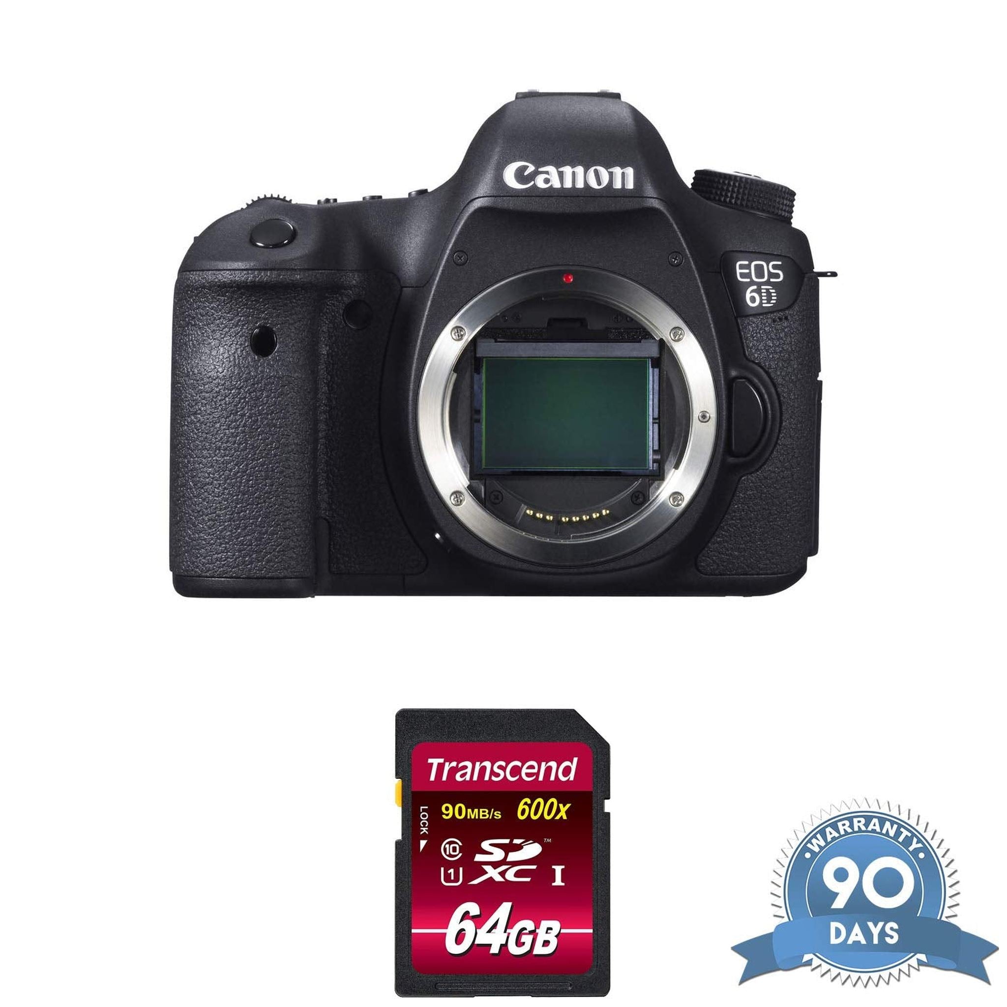 Canon EOS 6D DSLR Camera Body Only with Memory Card - Renewed - Like New Canon