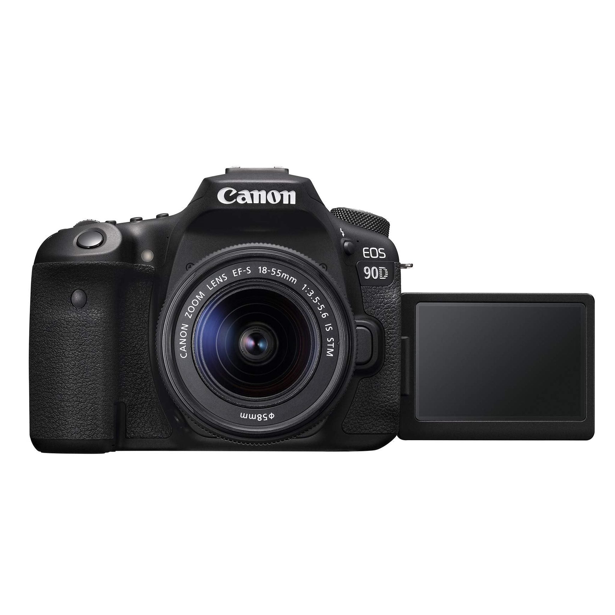 Canon EOS 90D 32.5MP Digital SLR Camera - Black Kit with 18-55mm f/3.5-5.6 IS - Refurbished - Like New Canon