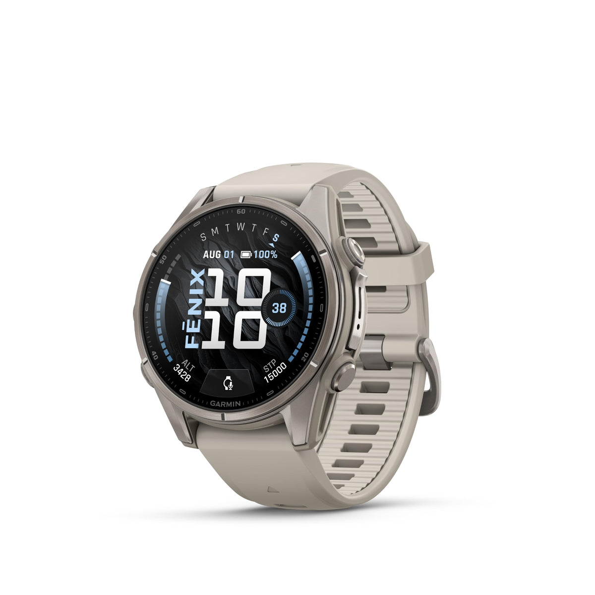 Garmin fēnix® 9, Titanium, 43mm, Fog Gray