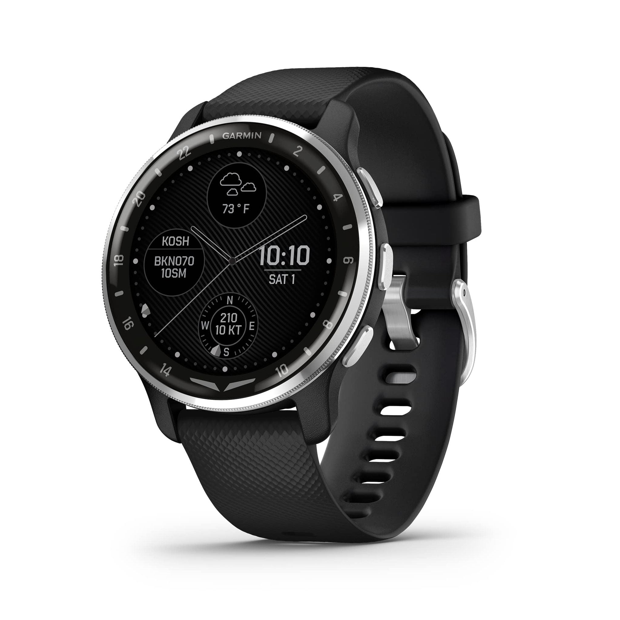 Garmin D2™ Air X10, Touchscreen Aviator Smartwatch with GPS, Aviation Weather, Call and Text, Health and Wellness Features and More, Black Garmin