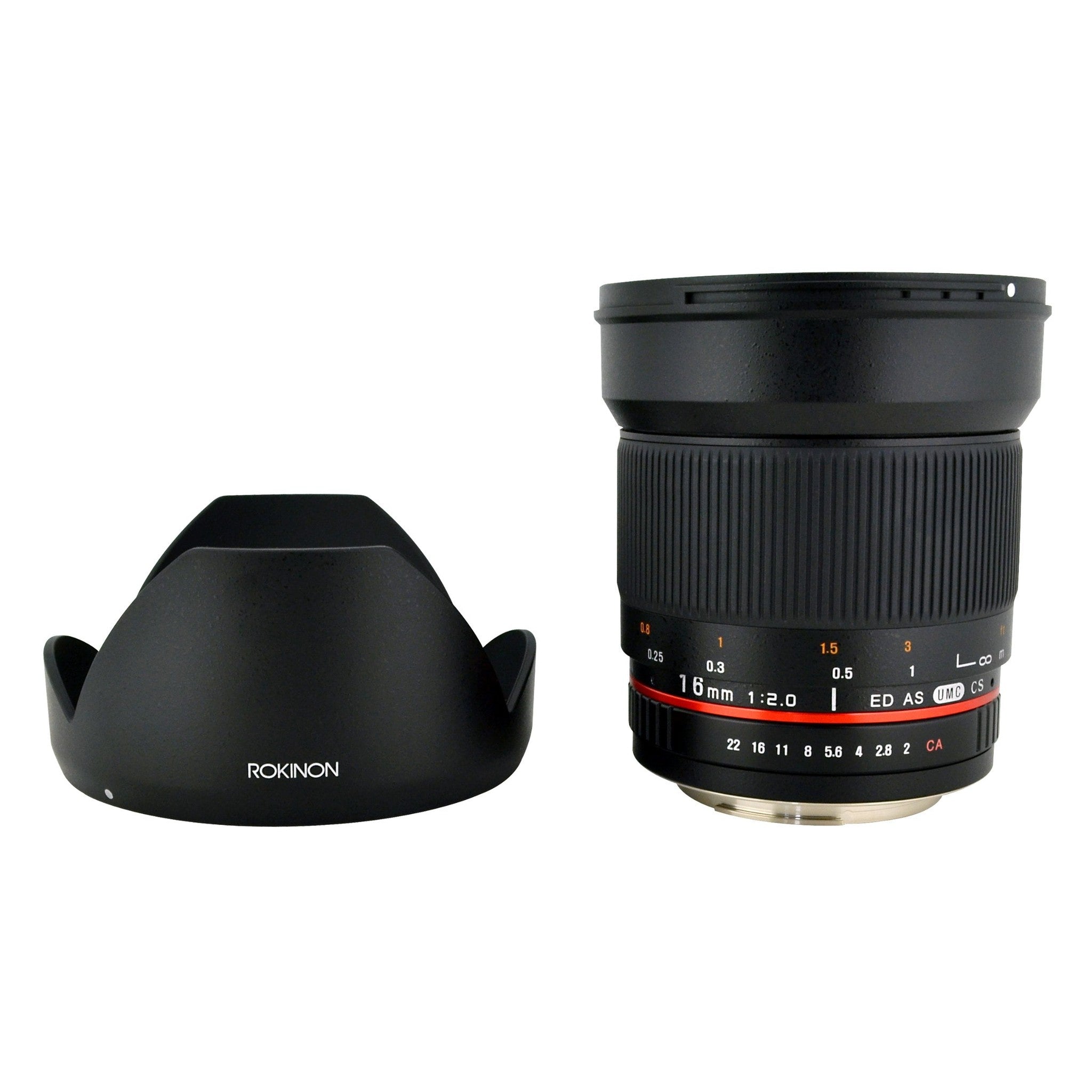 Rokinon 16M-M43 16mm f/2.0 Aspherical Wide Angle Lens for Olympus/Panasonic Micro 4/3 Cameras