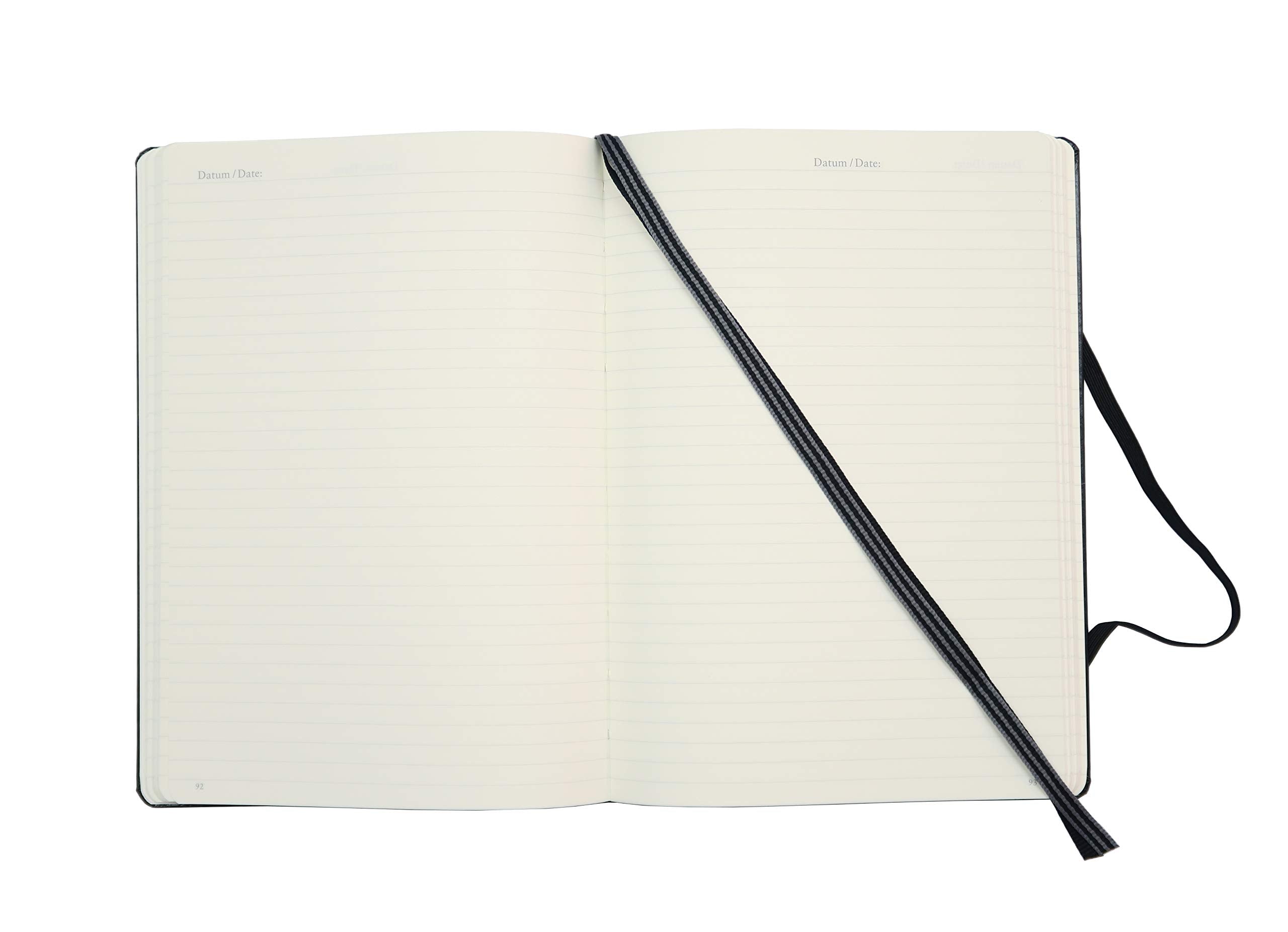 Leuchtturm1917 Medium A5 Lined Hardcover Notebook (Navy) - 249 Numbered Pages