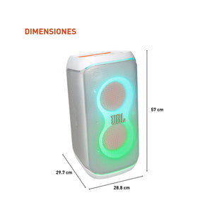 JBL PartyBox Club 120 - Portable Party Speaker with Foldable Handle White