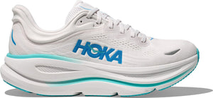 Hoka Men's Bondi 9 Sneaker, White Blue, 10