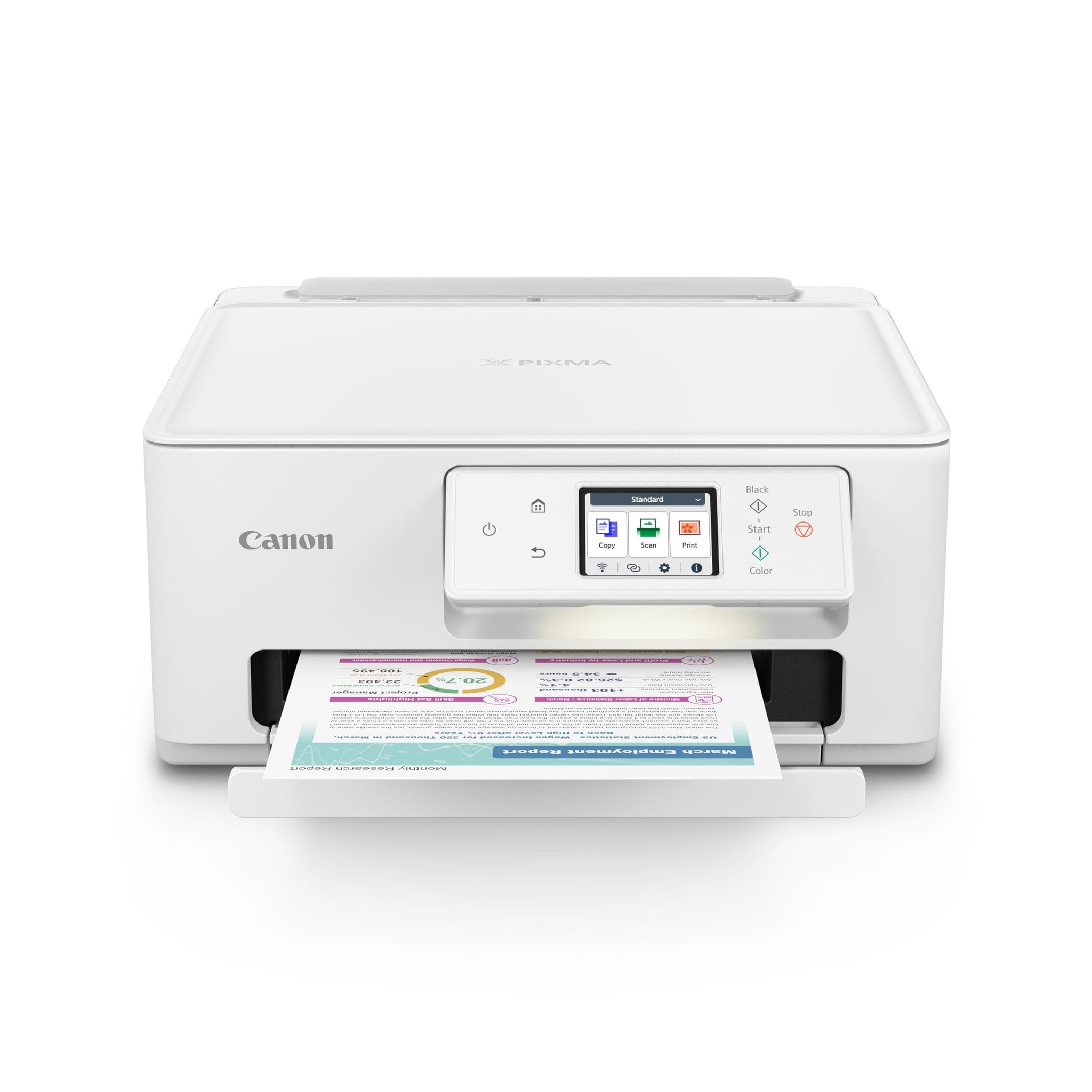 Canon PIXMA TS7720 Wireless All-in-One Color Inkjet Printer - Print, Copy, Scan - Auto Duplex, 15/10 PPM, 2.7” Touchscreen, Compact Home Photo Printer with Easy Setup