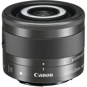 Canon EF-M 28mm f/3.5 Macro IS STM Lens With Lens Case, Filter Kit AND Cleaning Kit