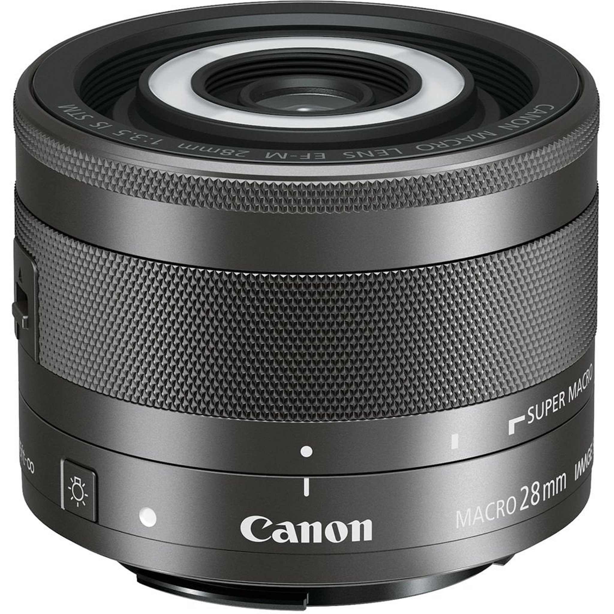 Canon EF-M 28mm f/3.5 Macro IS STM Lens With Lens Case AND Cleaning Kit