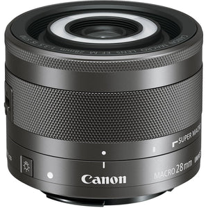 Canon EF-M 28mm f/3.5 Macro IS STM Lens With Lens Case AND Cleaning Kit