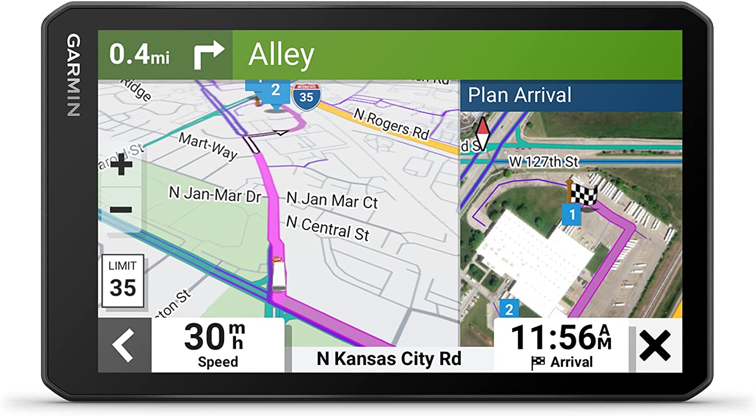 Garmin Dezl OTR710 with Standard Accessories