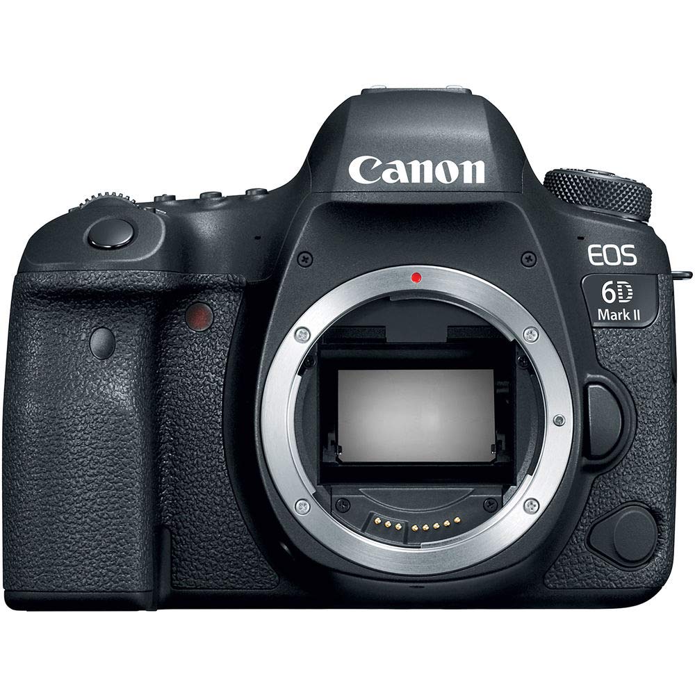 Canon EOS 6D Mark II DSLR Camera with 24mm f/2.8 STM Lens + Professional Battery Grip + UV FLD CPL Filter Kit + Case Pro Bundle