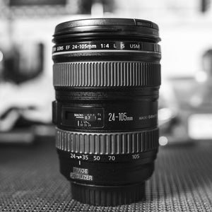 Canon EF 24-105mm f/4 L IS USM Lens for Canon EOS SLR Cameras - White Box Bulk Packaging - Used Canon