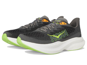 Hoka Men's Mach 6 Sneaker, Gravel/Asphalt Grey, 11.5